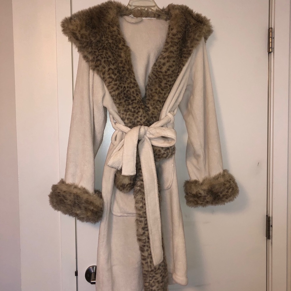 Faux Fur Lined Robe